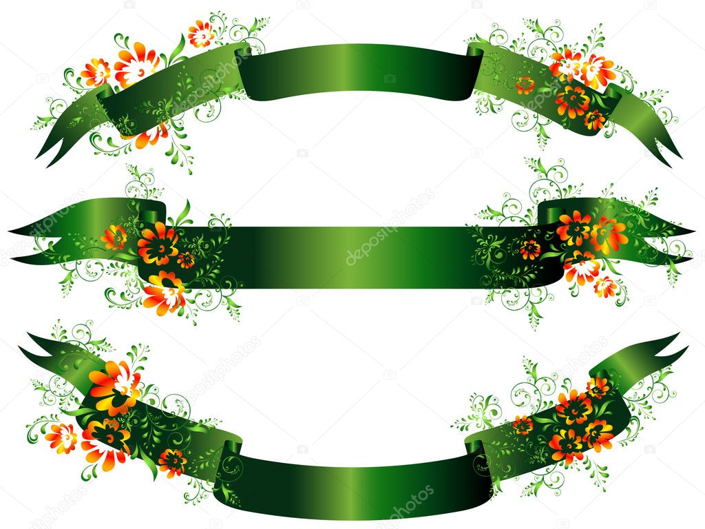 Green Banner Background