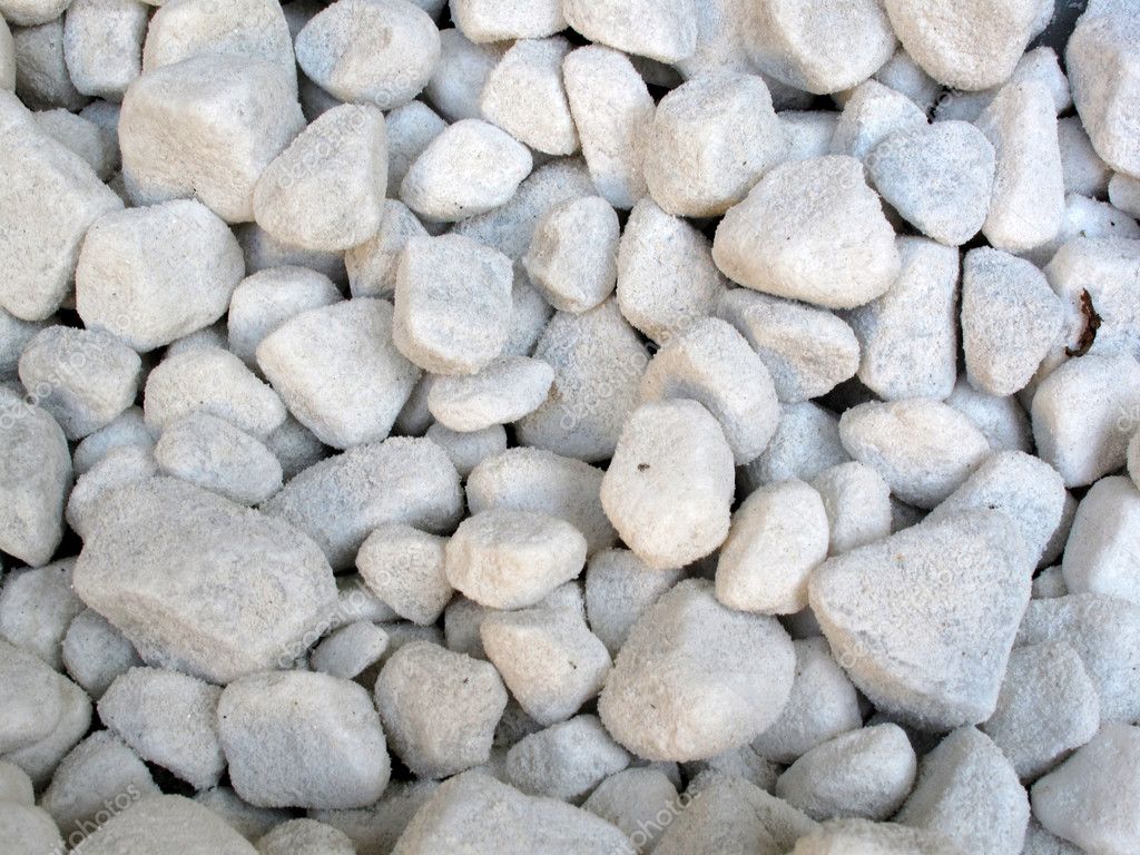 pebbles white background