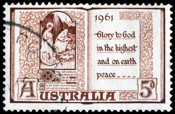 Vintage postage stamp. Bible story