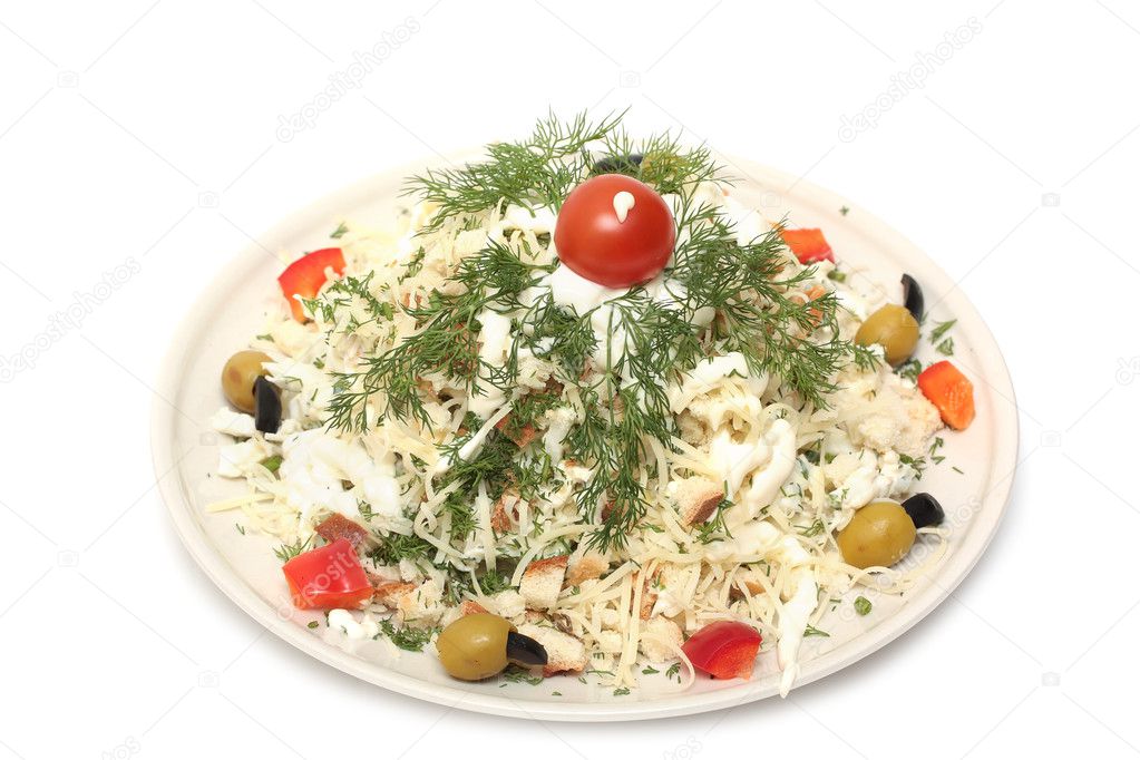 Салат цезарь курица помидор