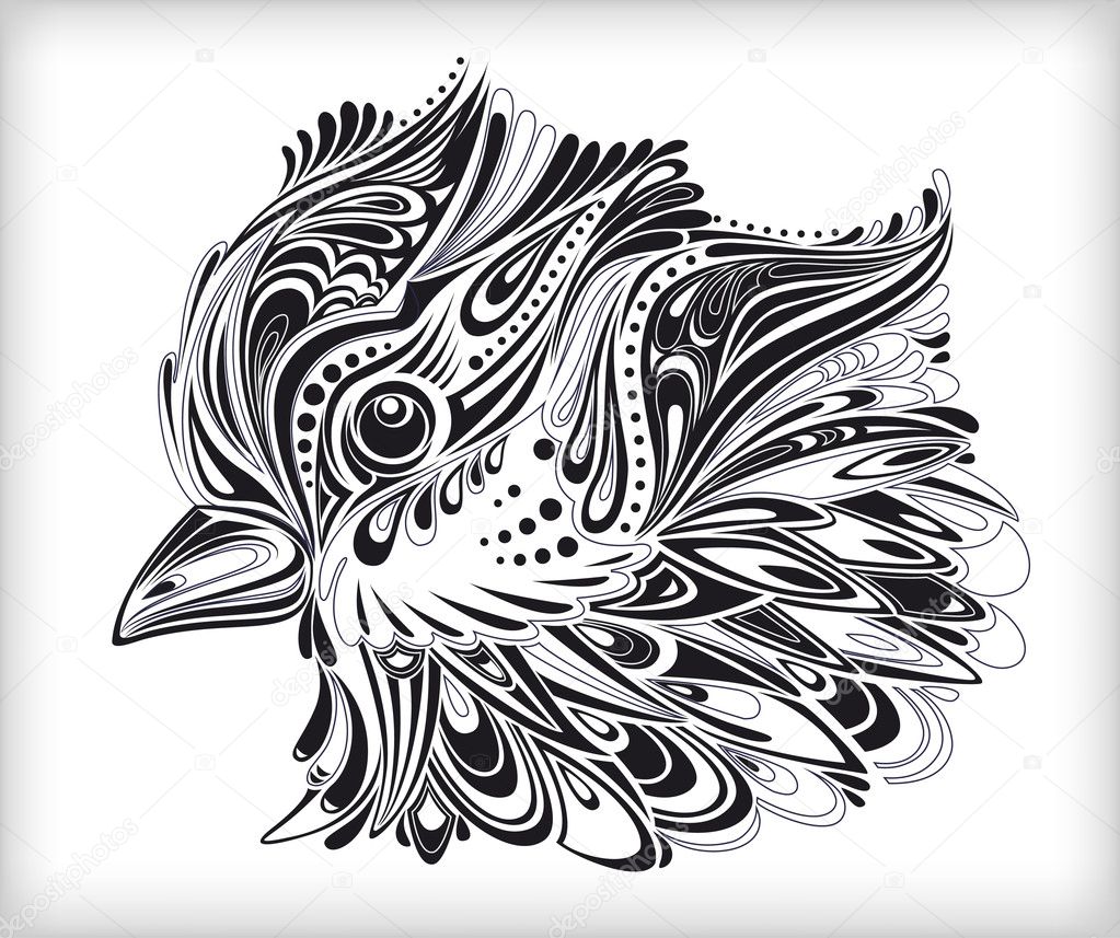 Abstract Bird Art