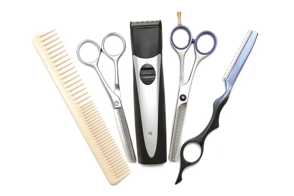 Hairdressing industry. Professional hairdressing tools. Comb, sc