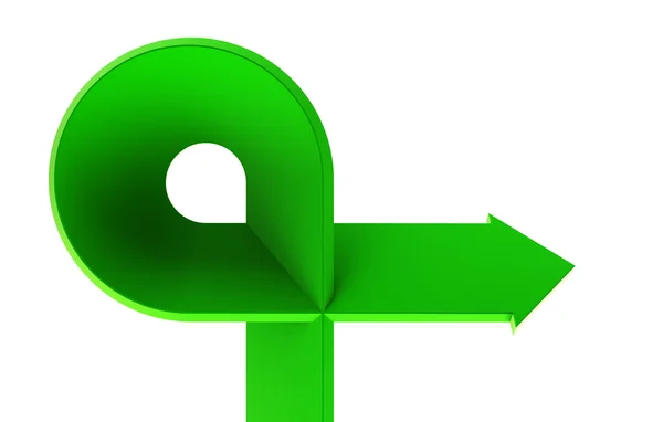 Bent arrow — Stock Photo © auriso #3313894