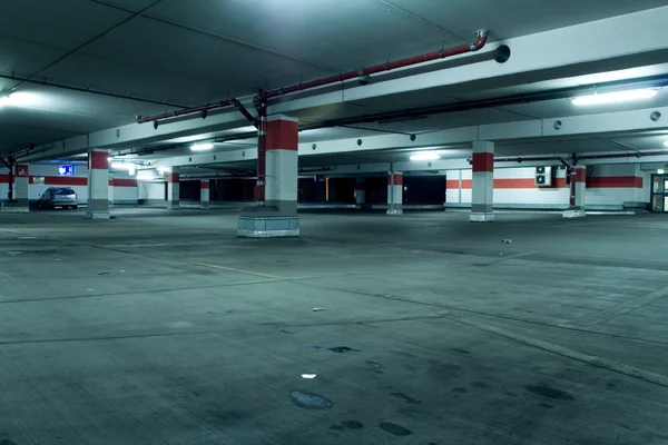 Grunge underground parking garage