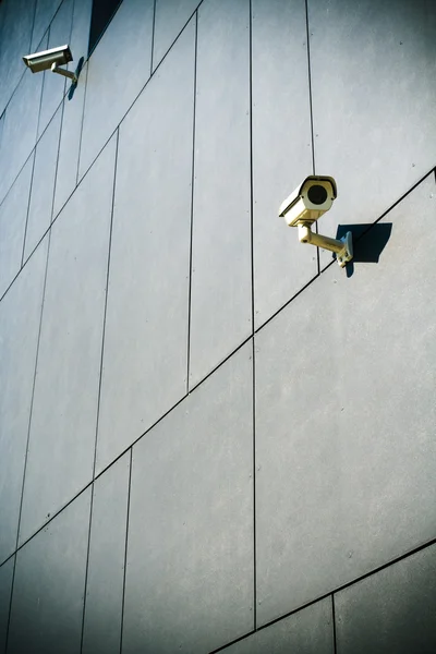 Security cameras on business building