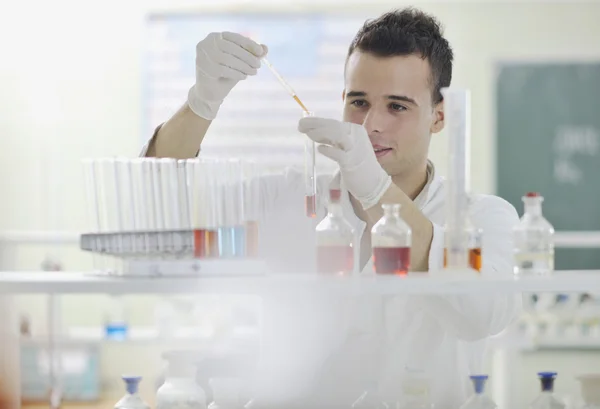 Young scientist in lab