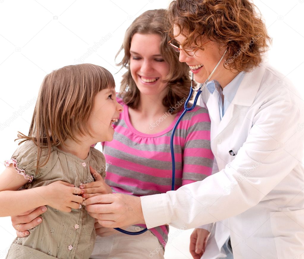 doctor examining female