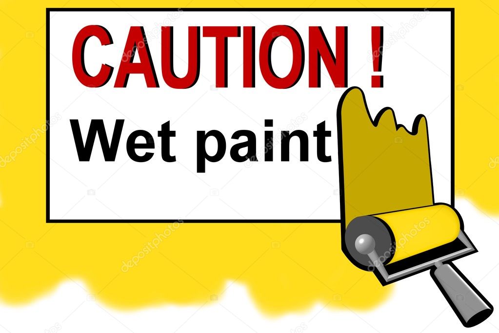 Sign Wet Paint