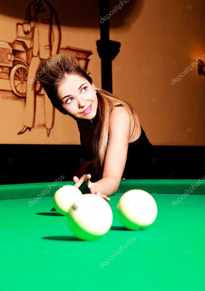 Girl Billiard