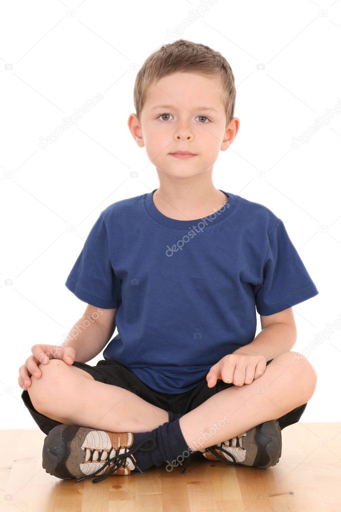 sitting kid