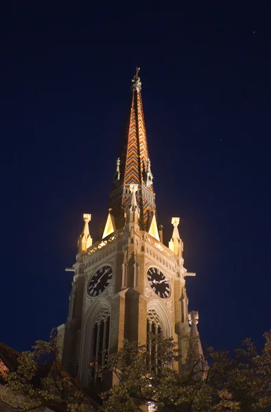 教会的夜间拍摄 - 图库照片luckybusiness#283