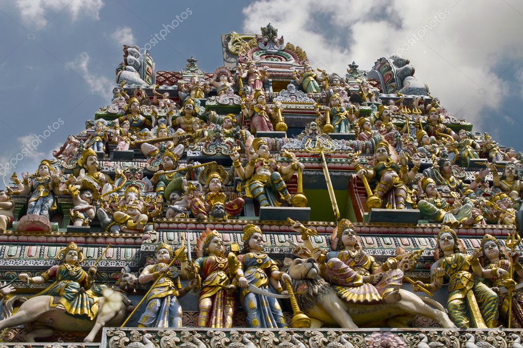 Sri Veeramakaliamman Hindu temple Singapore - Stock Image