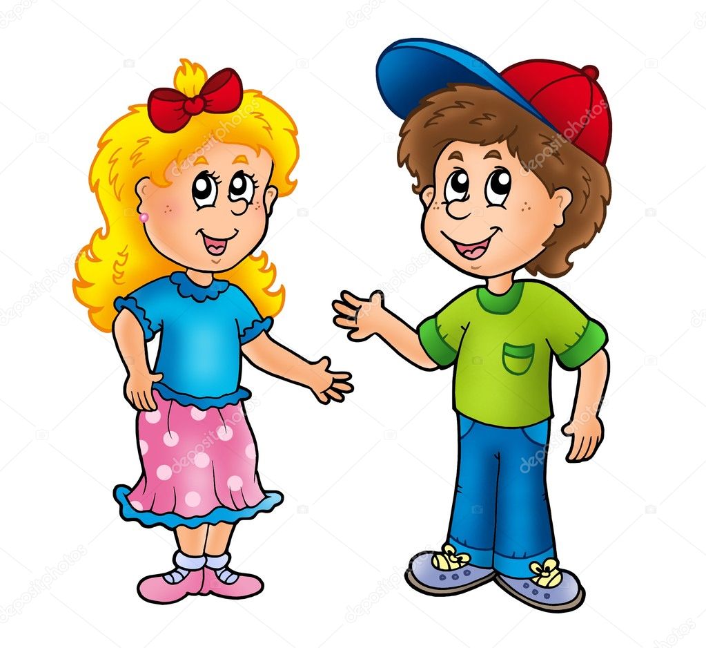 clipart little boy and girl - photo #27