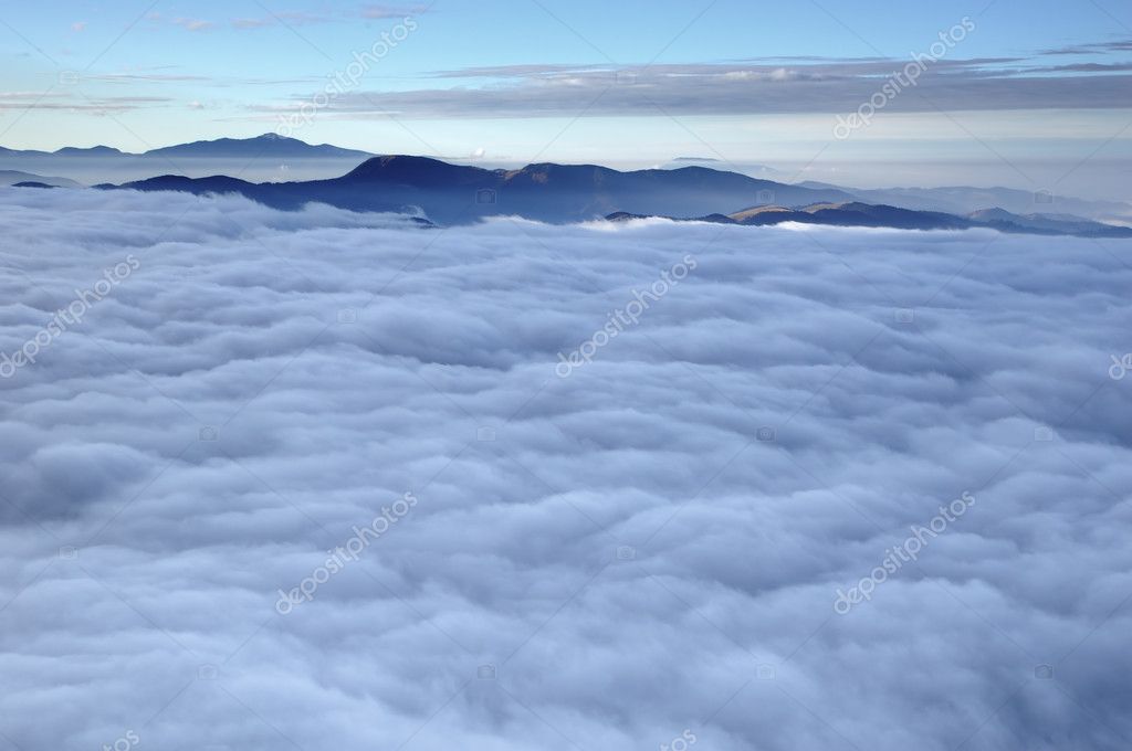 misty clouds