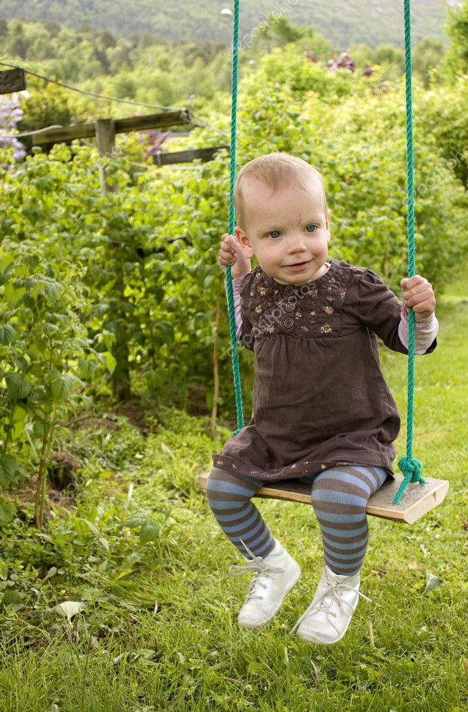 Child On Swing