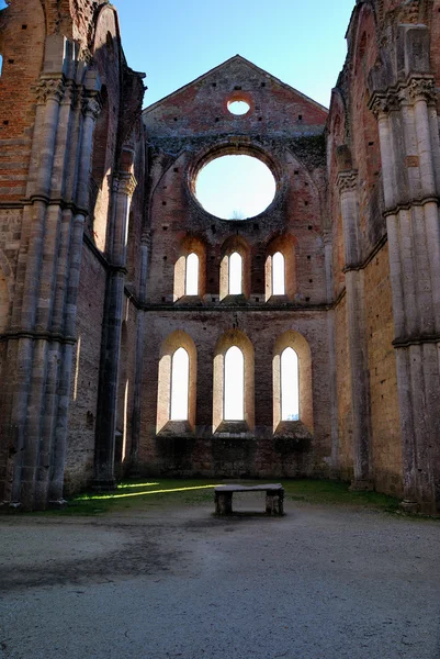 The ruins of San Galgano Abbey (Tuscany)