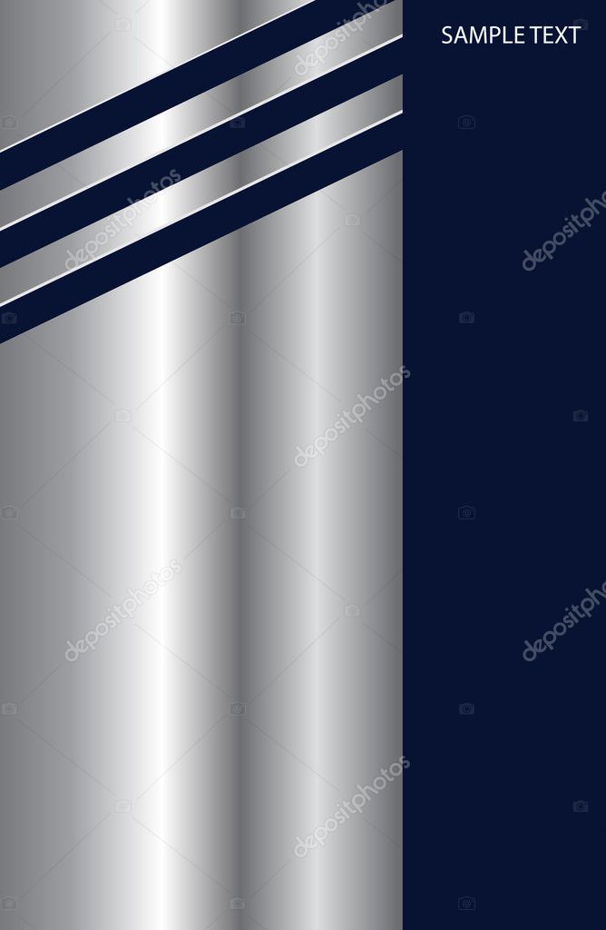 Blue Silver Background