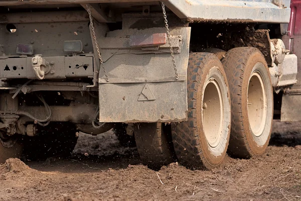 The truck in the mud