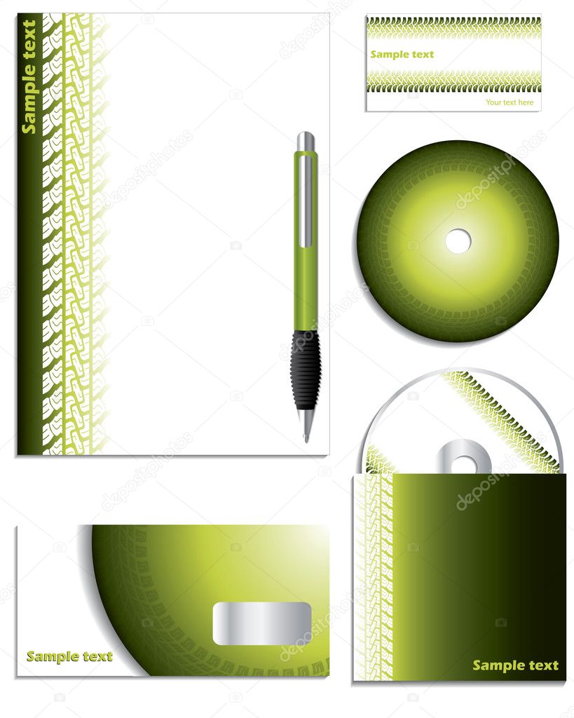 Tire track company vector set clipart tire tracks. Tire track company vector set