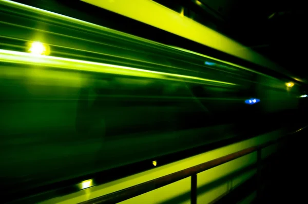 Abstract of fast train passing by