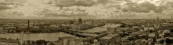 London panoramic sepia