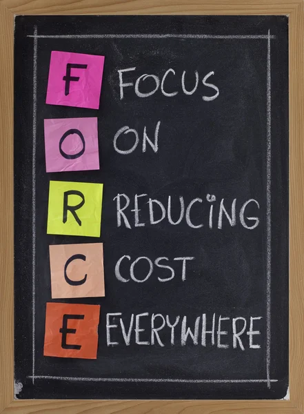 Focus on reducing cost everywhere