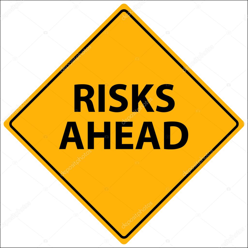 Risks Ahead Vector — Stock Vector © nmarques74 #2957366