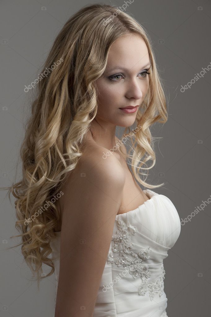 Curly Hair Bride