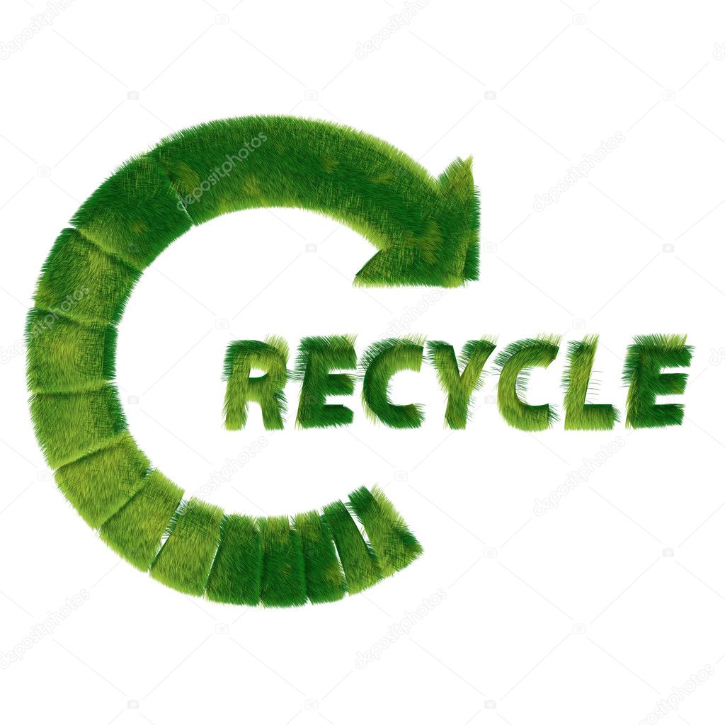 recycle sign green