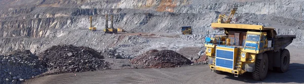 Panorama of an open-cast mine