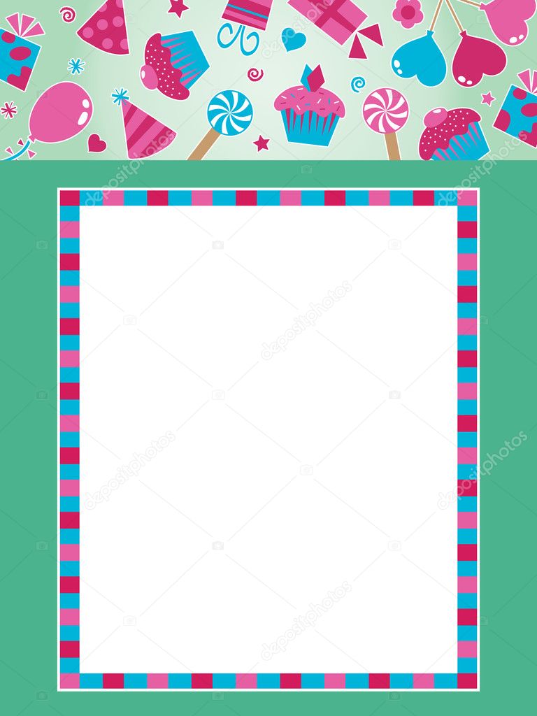 Party Frame With Banner — Stock Vector © Mattasbestos #3106931