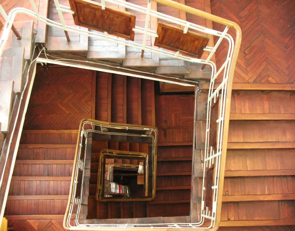 Internal staircase in an old mansion