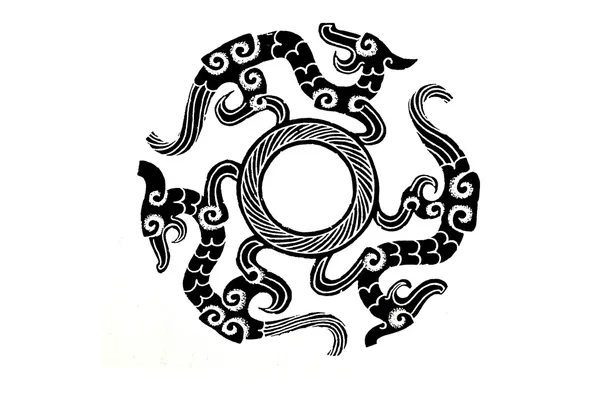 Fantastic dragon pattern of china