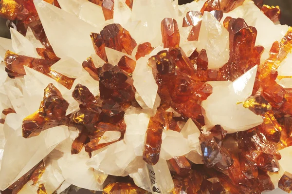 Orpiment and calcite mine in nature