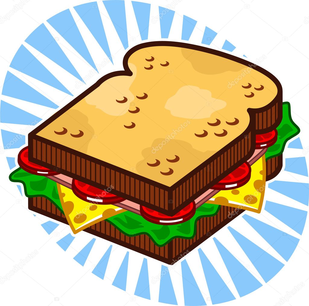 Sandwich — Stock Vector © briangoff #3791634