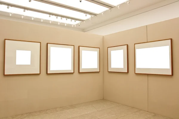 Empty exhibition frames
