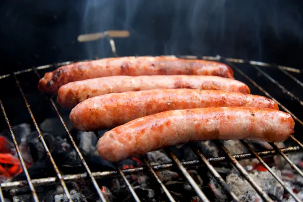 Grilled sausages on BBQ — Stock Photo #3032986