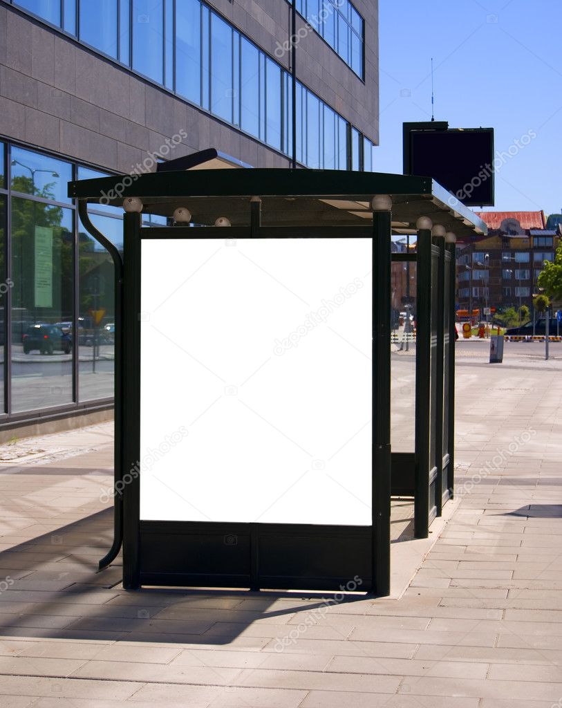 Blank Bus Stop