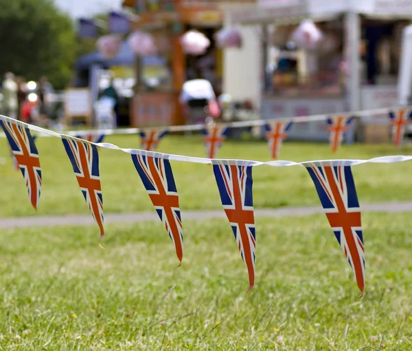 A string of Union Jack Bunting