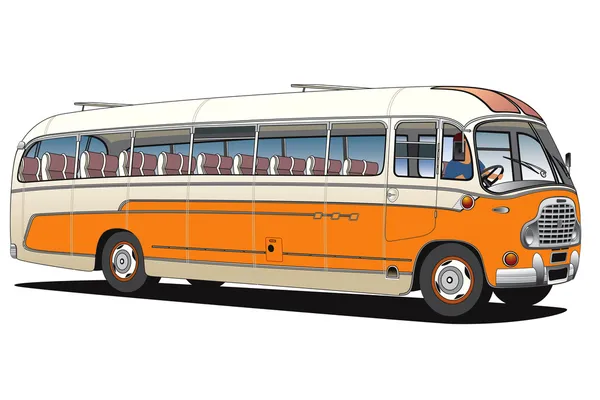 Old bus by Stock Vector Editorial Use Only