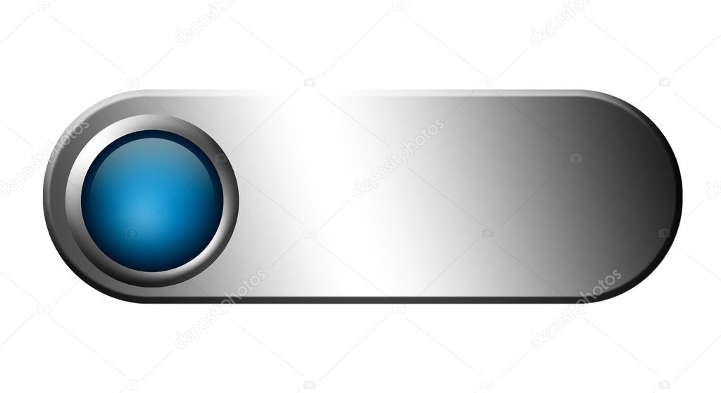 Blank Blue Button