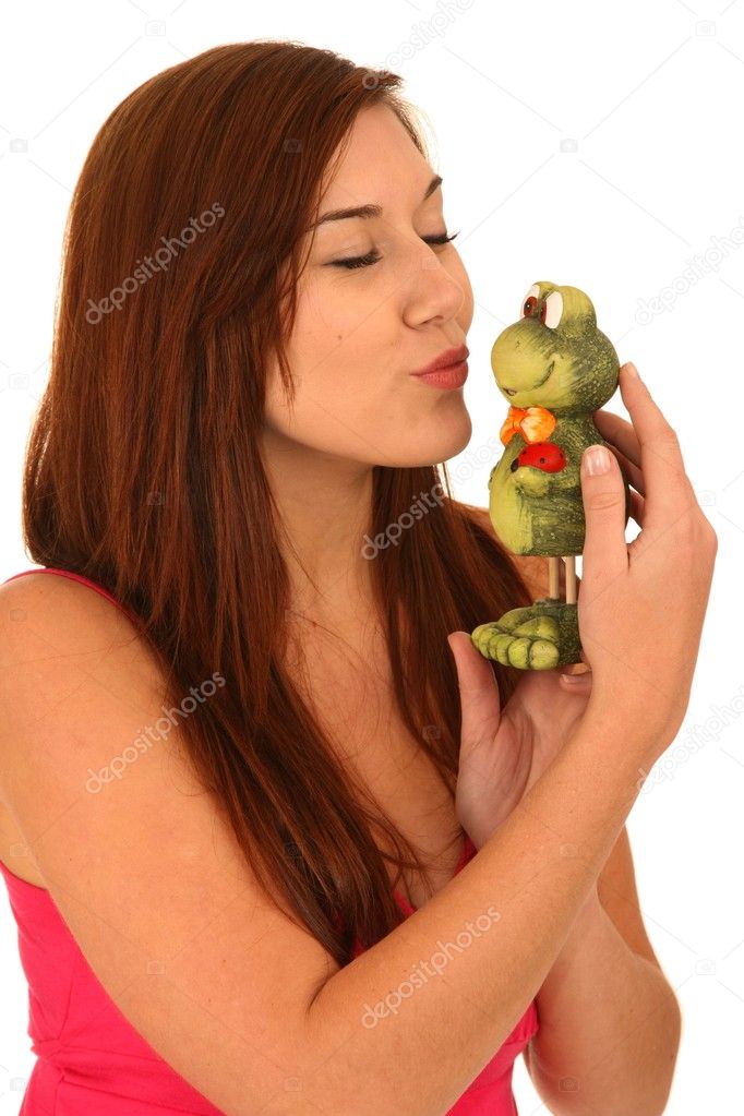 Girl Kissing Frog