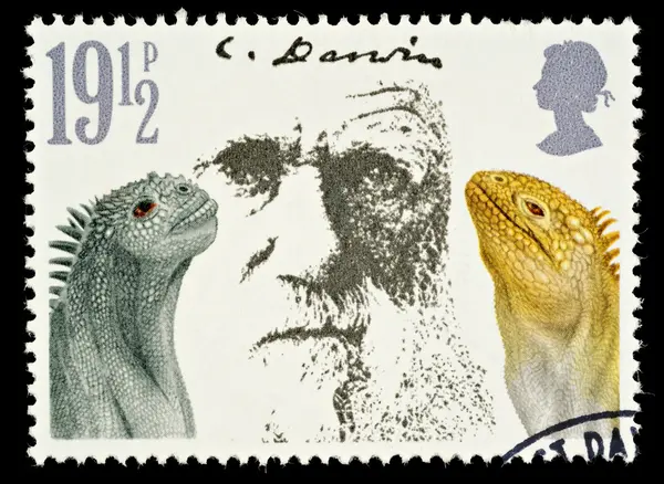 Postage Stamp Showing Charles Darwin