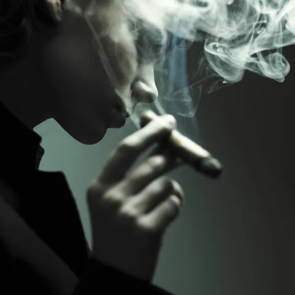 Elegant smoking woman