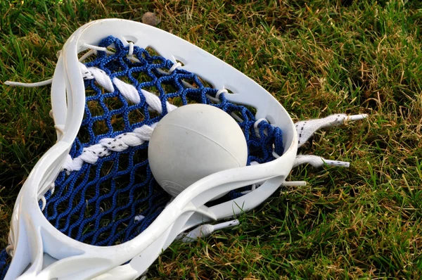 Lacrosse head with ball