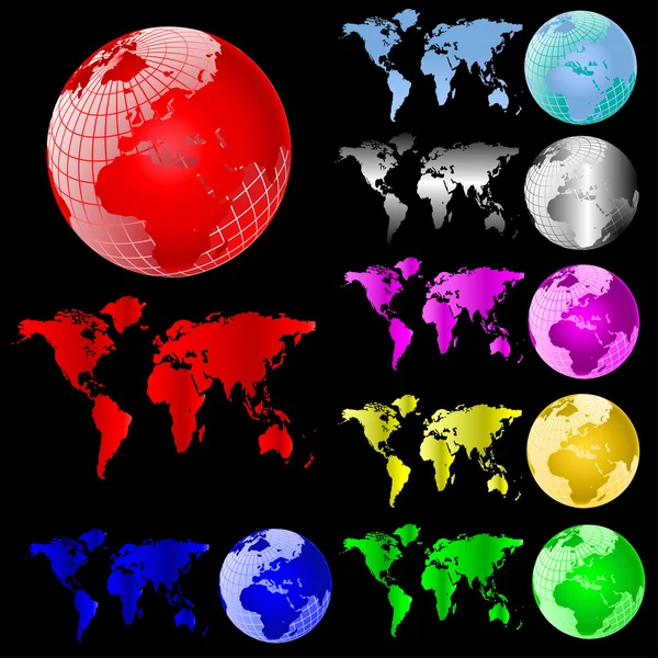 World+map+globe+vector