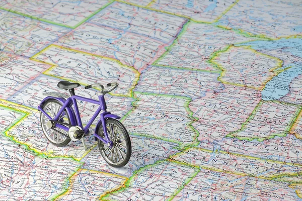 Bicycle on USA map