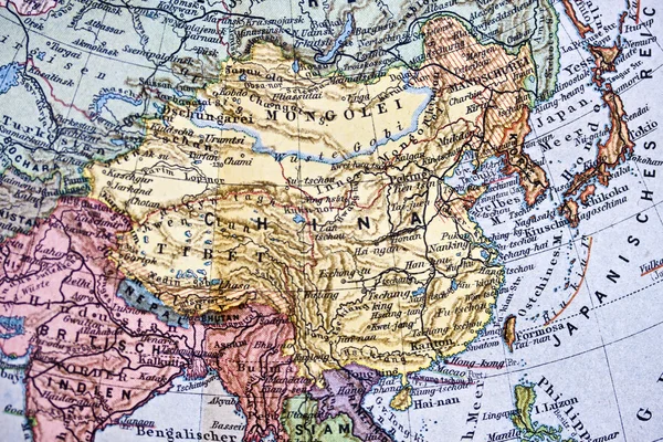Handmade ancient map of China
