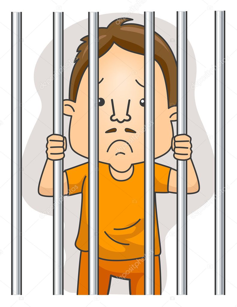 man behind bars clipart - photo #25