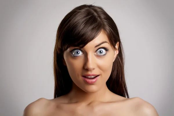 Surprised young woman